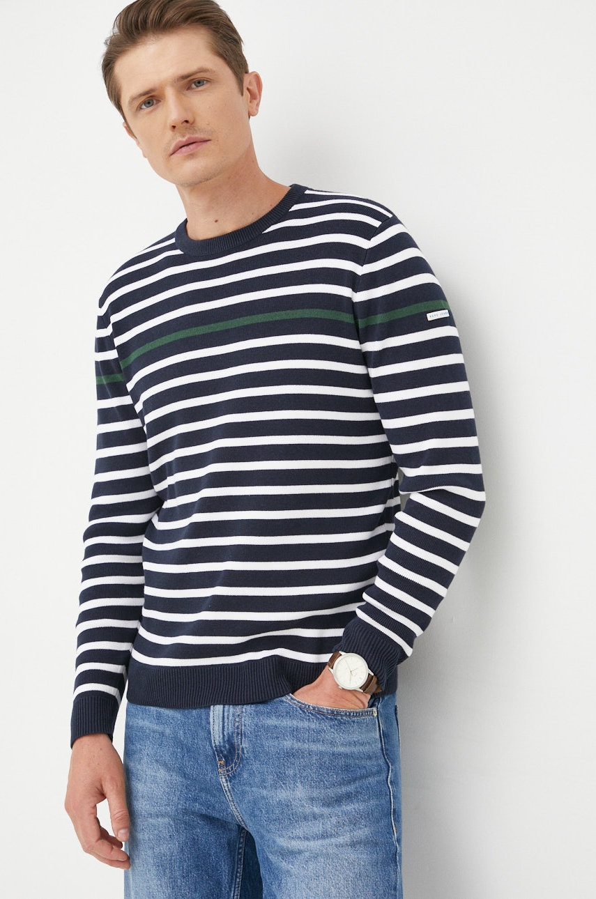 

Пуловер Pepe Jeans мъжки в тъмносиньо от лека материя, Тъмносин