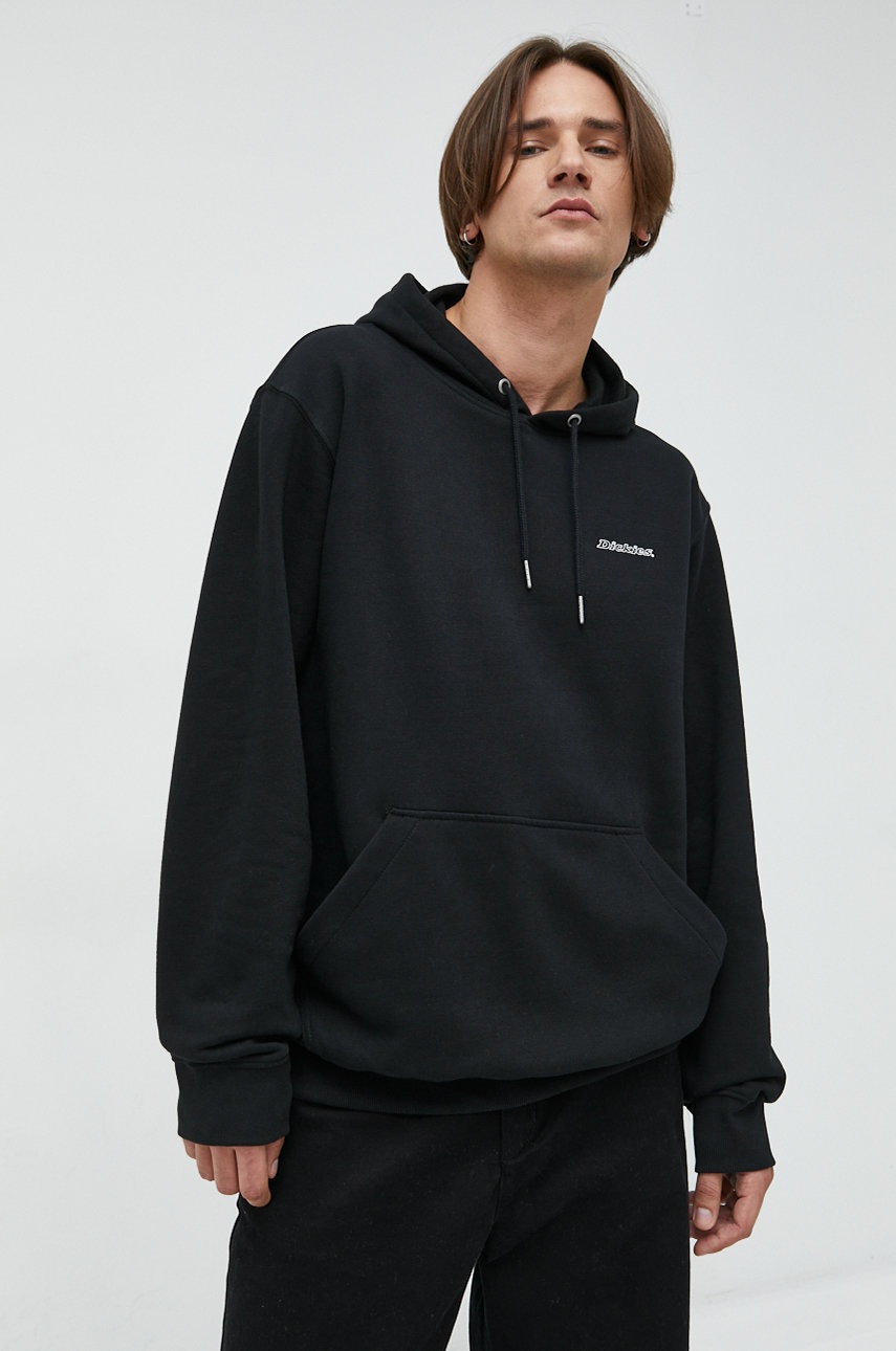 

Суичър Dickies в черно с качулка с принт, Черен