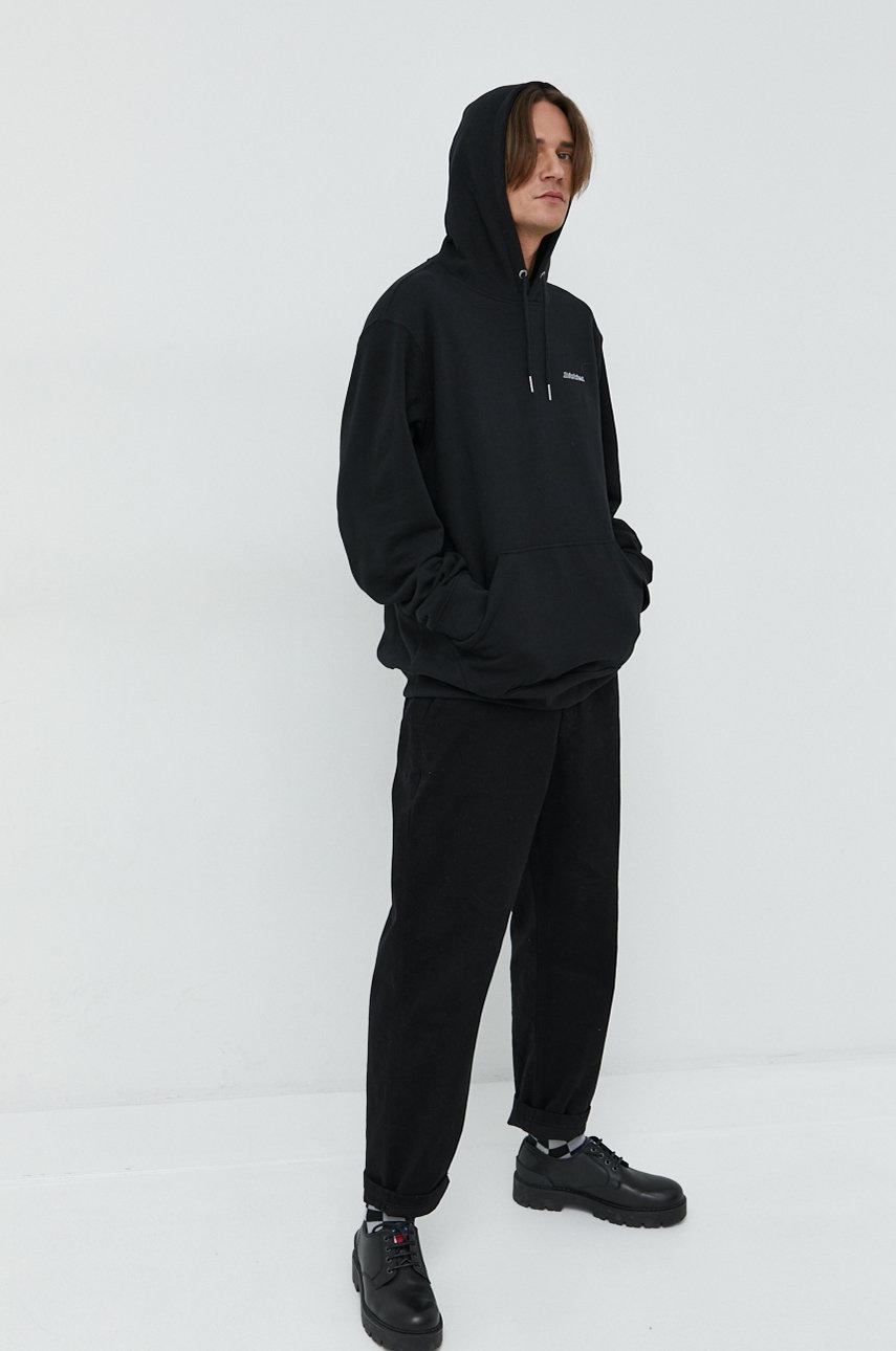 

Кофта Dickies чоловіча колір чорний з капюшоном з принтом