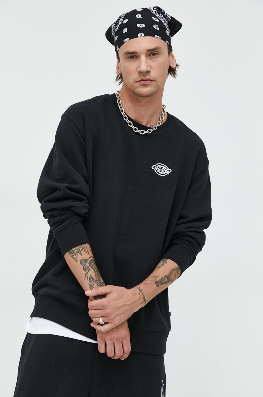 

Кофта Dickies чоловіча колір чорний з принтом