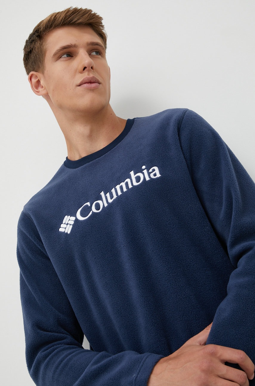 

Суичър Columbia в тъмносиньо с апликация, Тъмносин