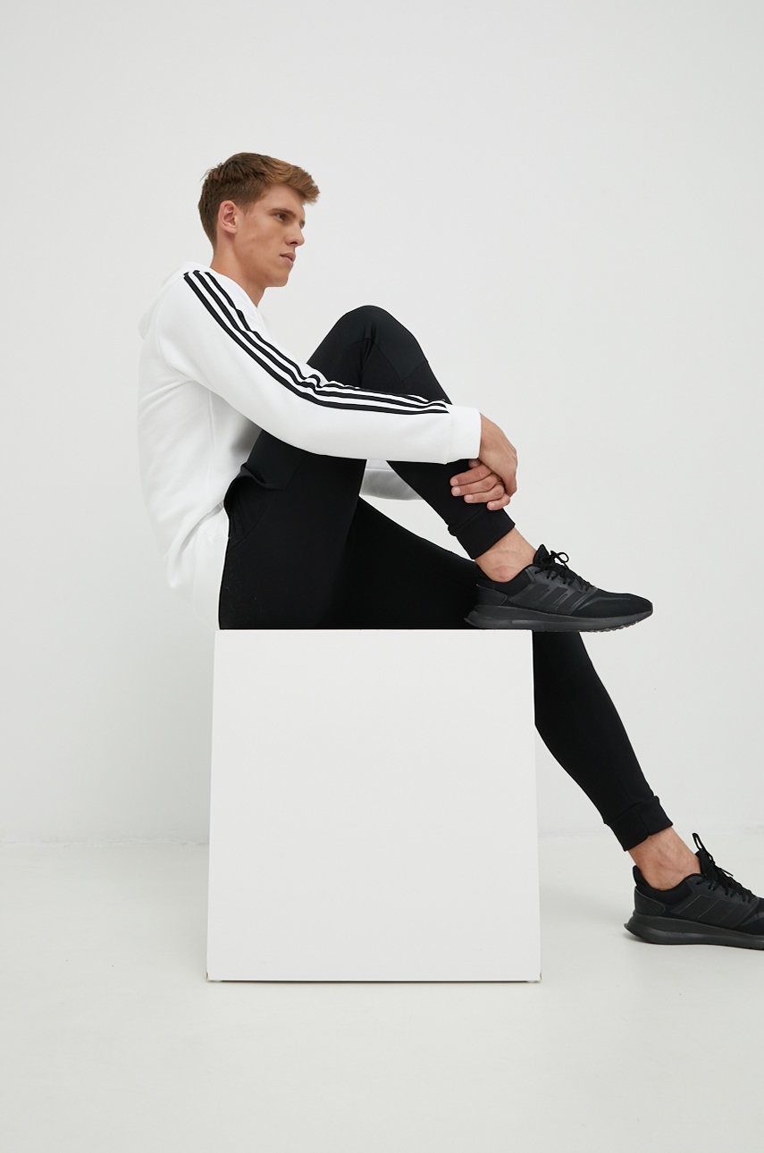

Кофта adidas мужская цвет белый однотонная