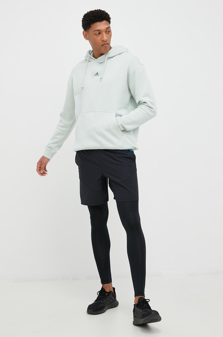 

Кофта adidas Performance мужская цвет зелёный с принтом