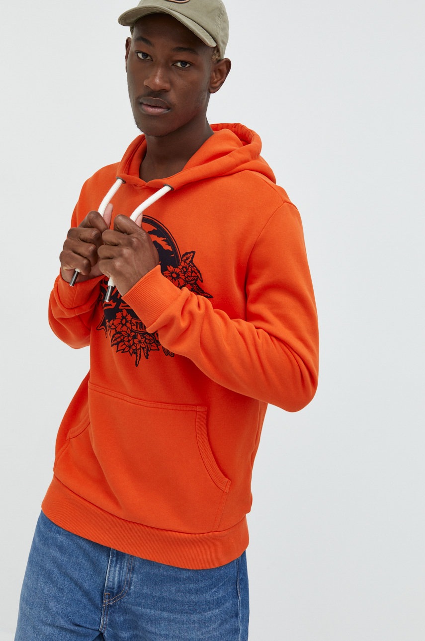 

Кофта Superdry чоловіча колір помаранчевий візерунок