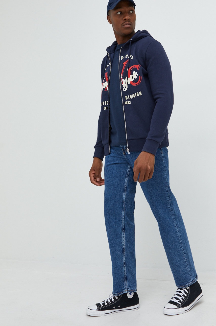 

Кофта Produkt by Jack & Jones чоловіча колір синій з принтом