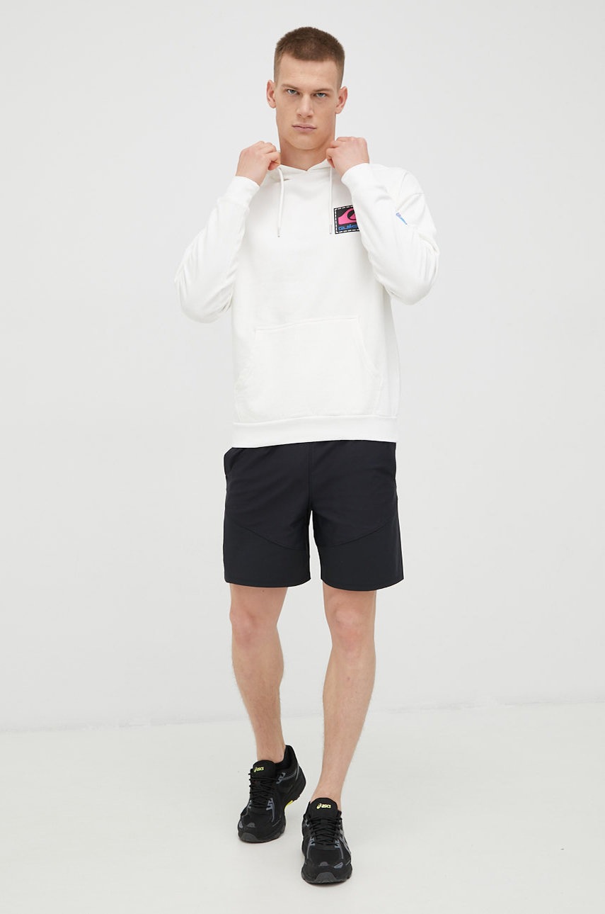 

Хлопковая кофта Quiksilver X Stranger Things мужская цвет белый с принтом