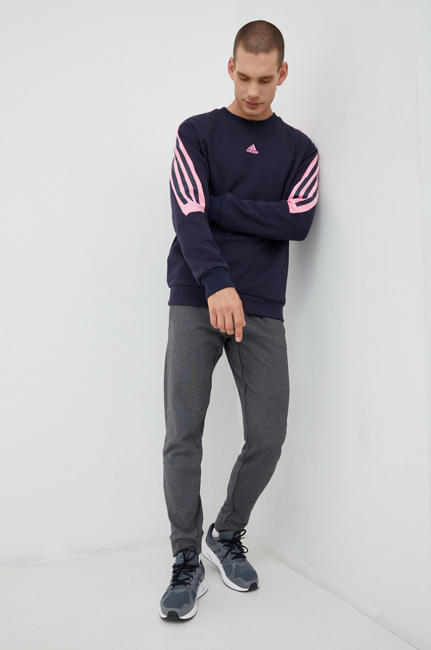 

Кофта adidas Performance мужская цвет синий узор