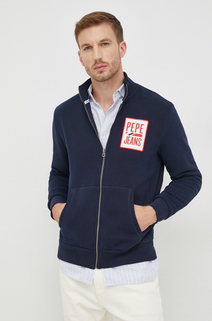 

Суичър Pepe Jeans в тъмносиньо с апликация, Тъмносин