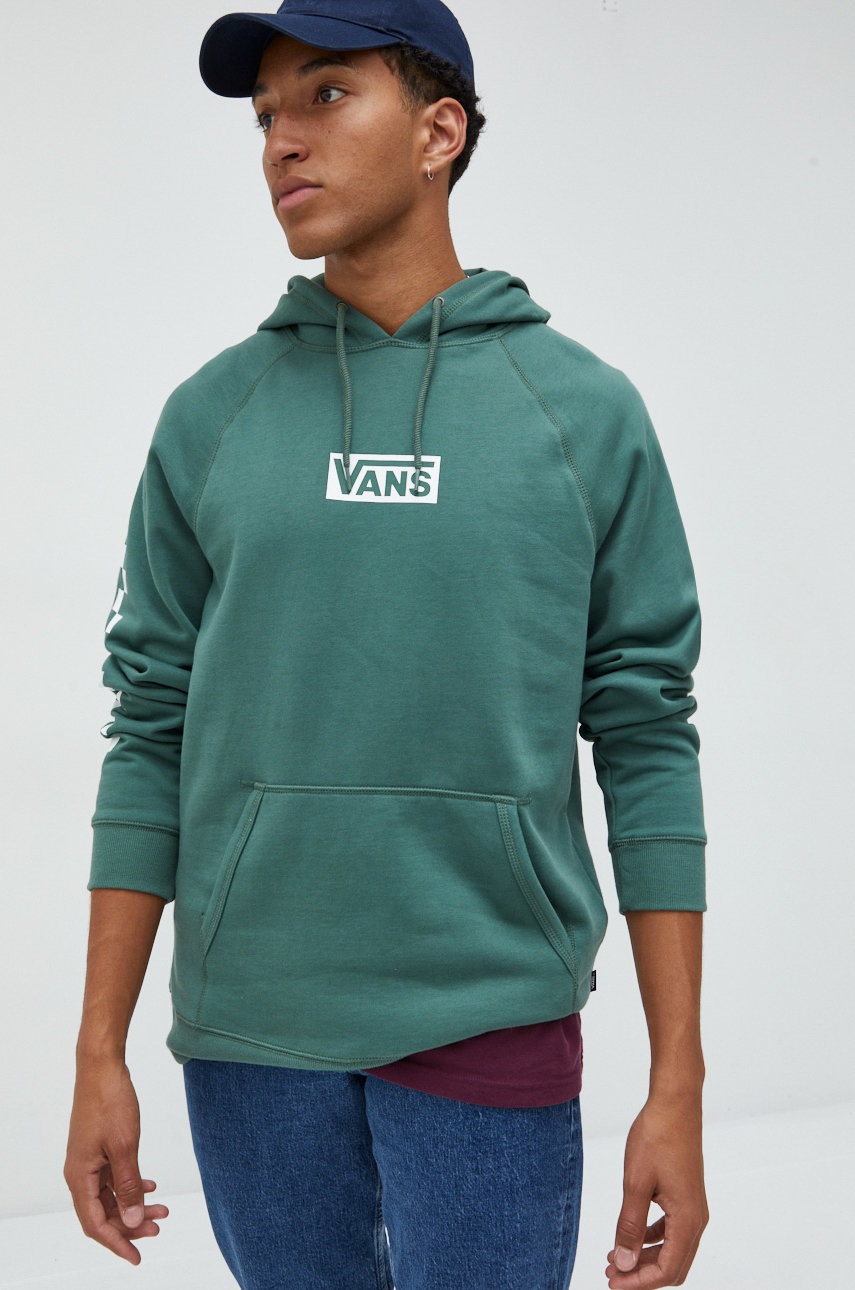 

Суичър Vans в зелено с принт, Зелен