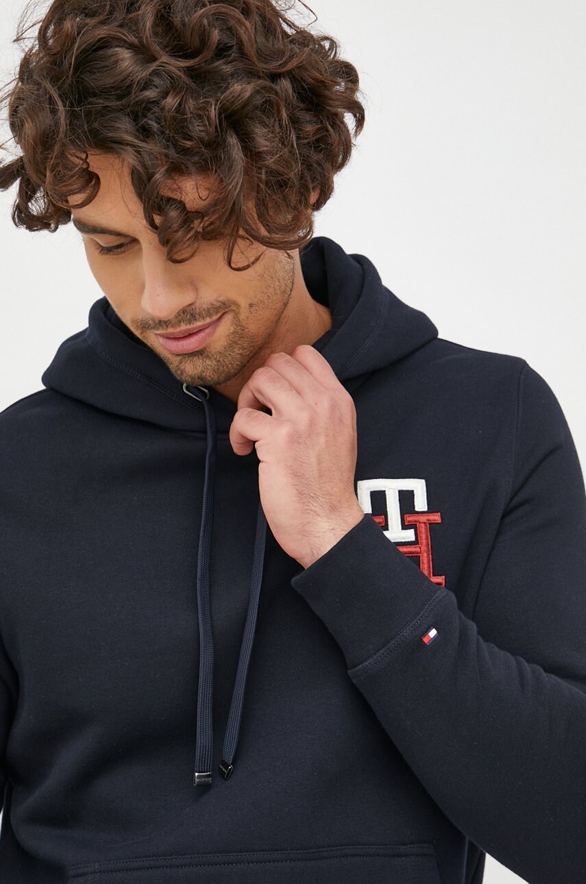 

Кофта Tommy Hilfiger чоловіча колір синій з аплікацією