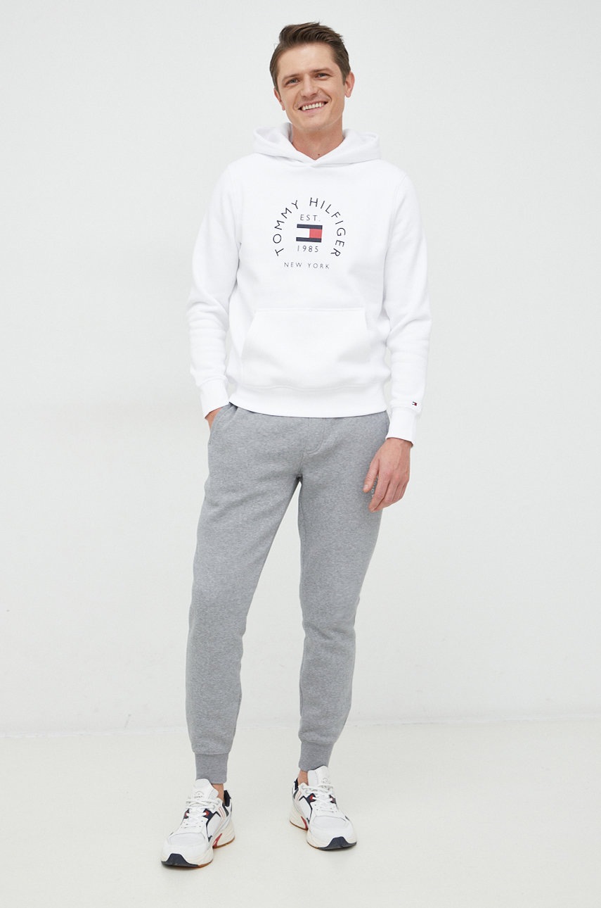 

Кофта Tommy Hilfiger мужская цвет белый с принтом