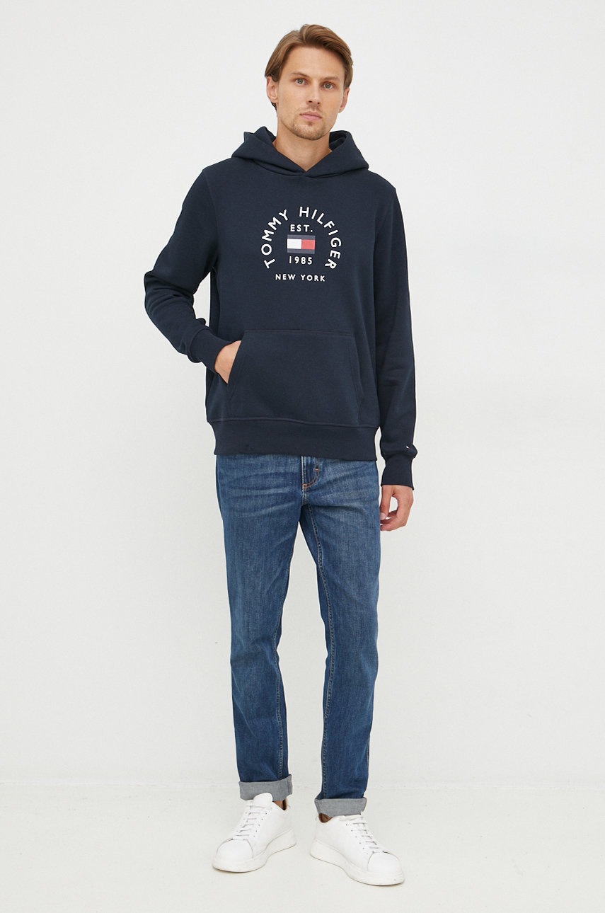 

Кофта Tommy Hilfiger мужская цвет синий с принтом