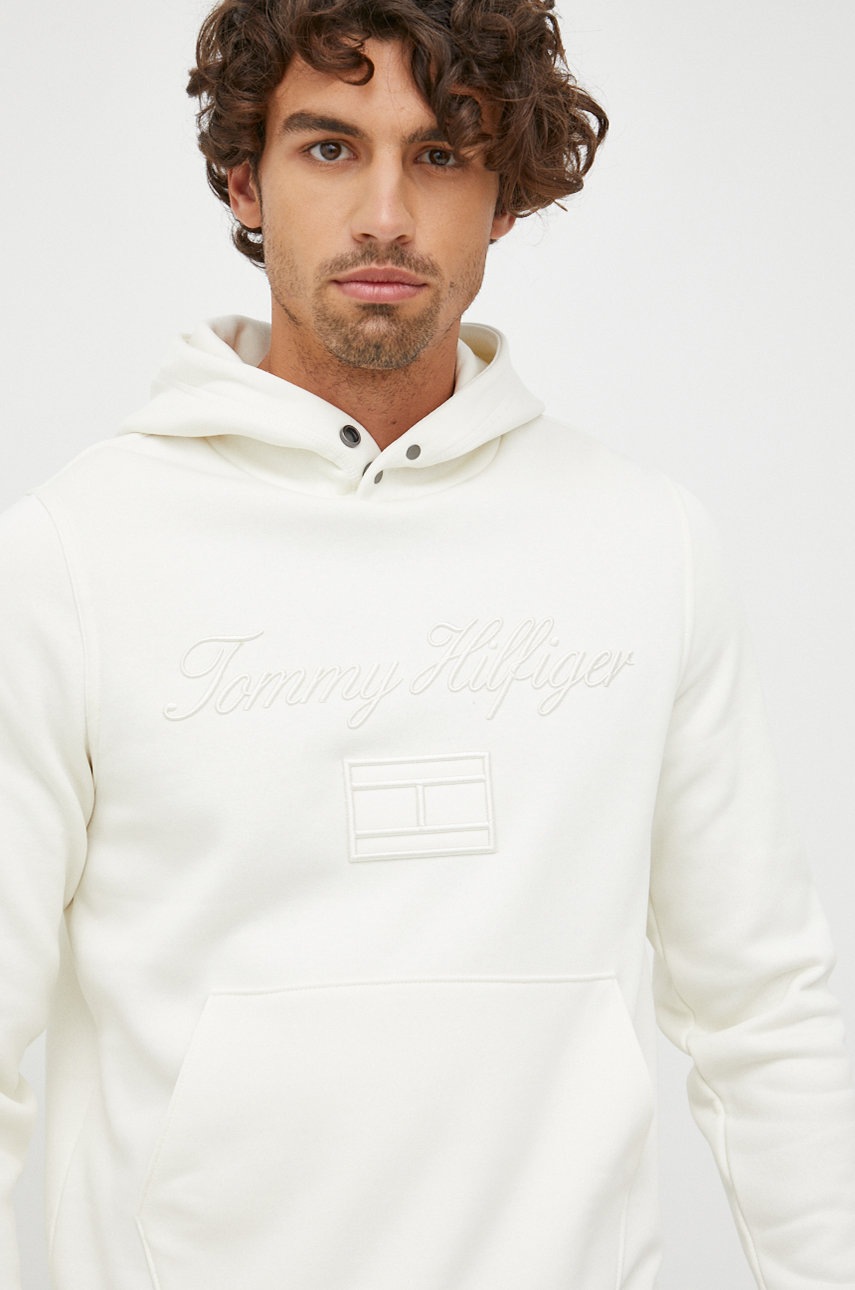 

Суичър Tommy Hilfiger в бежово с апликация, Бежов