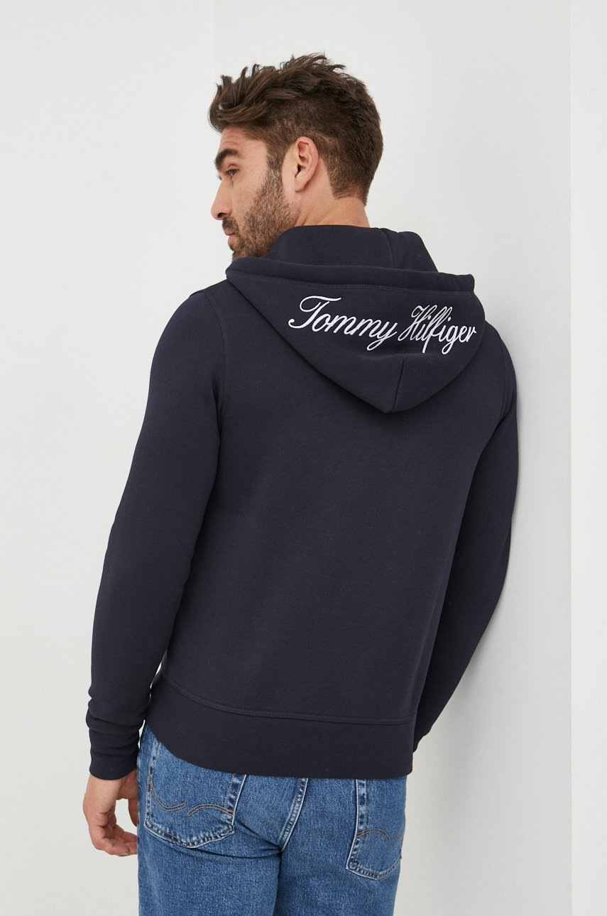 

Суичър Tommy Hilfiger в тъмносиньо с изчистен дизайн, Тъмносин