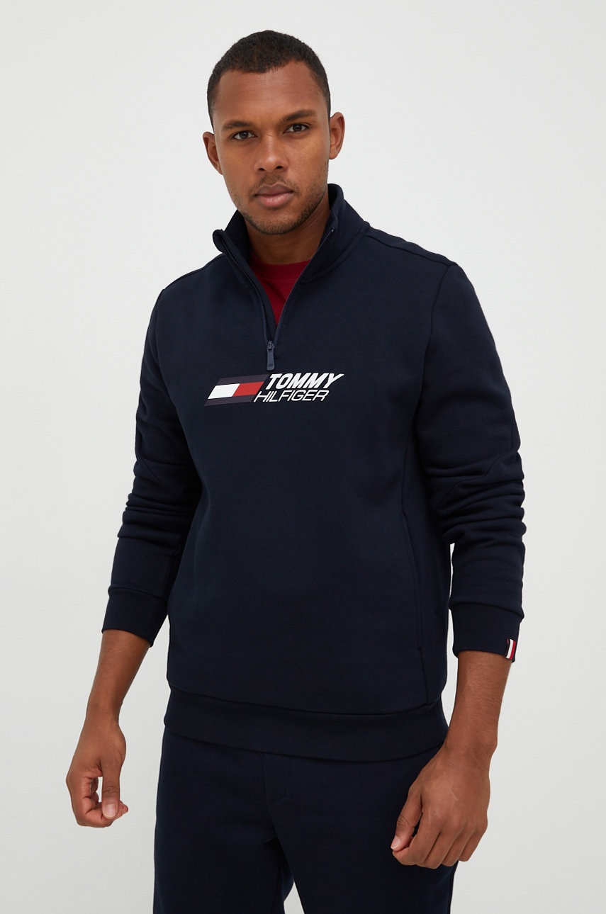 

Суичър Tommy Hilfiger в тъмносиньо с принт, Тъмносин