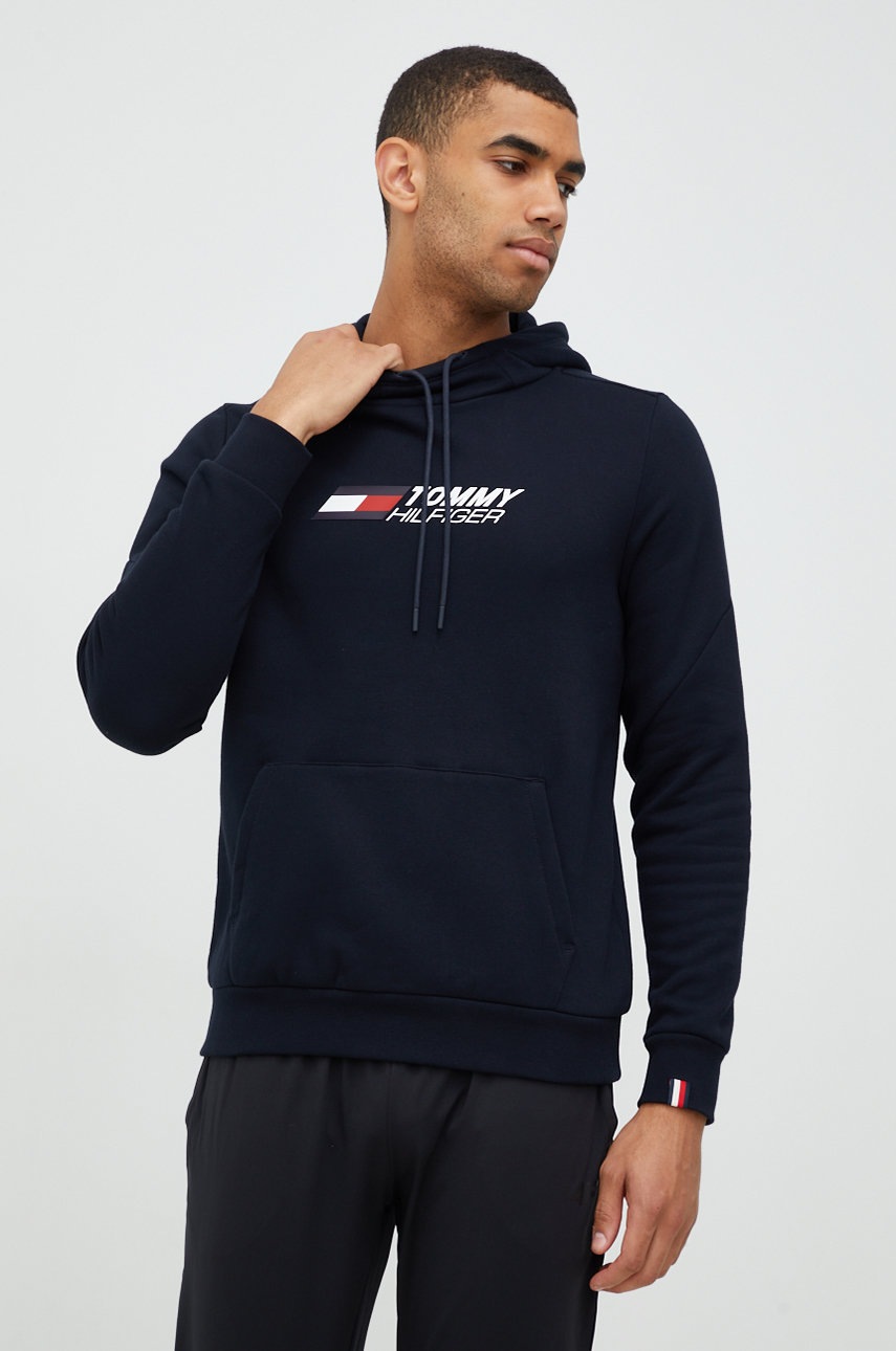 

Суичър Tommy Hilfiger в тъмносиньо с принт, Тъмносин