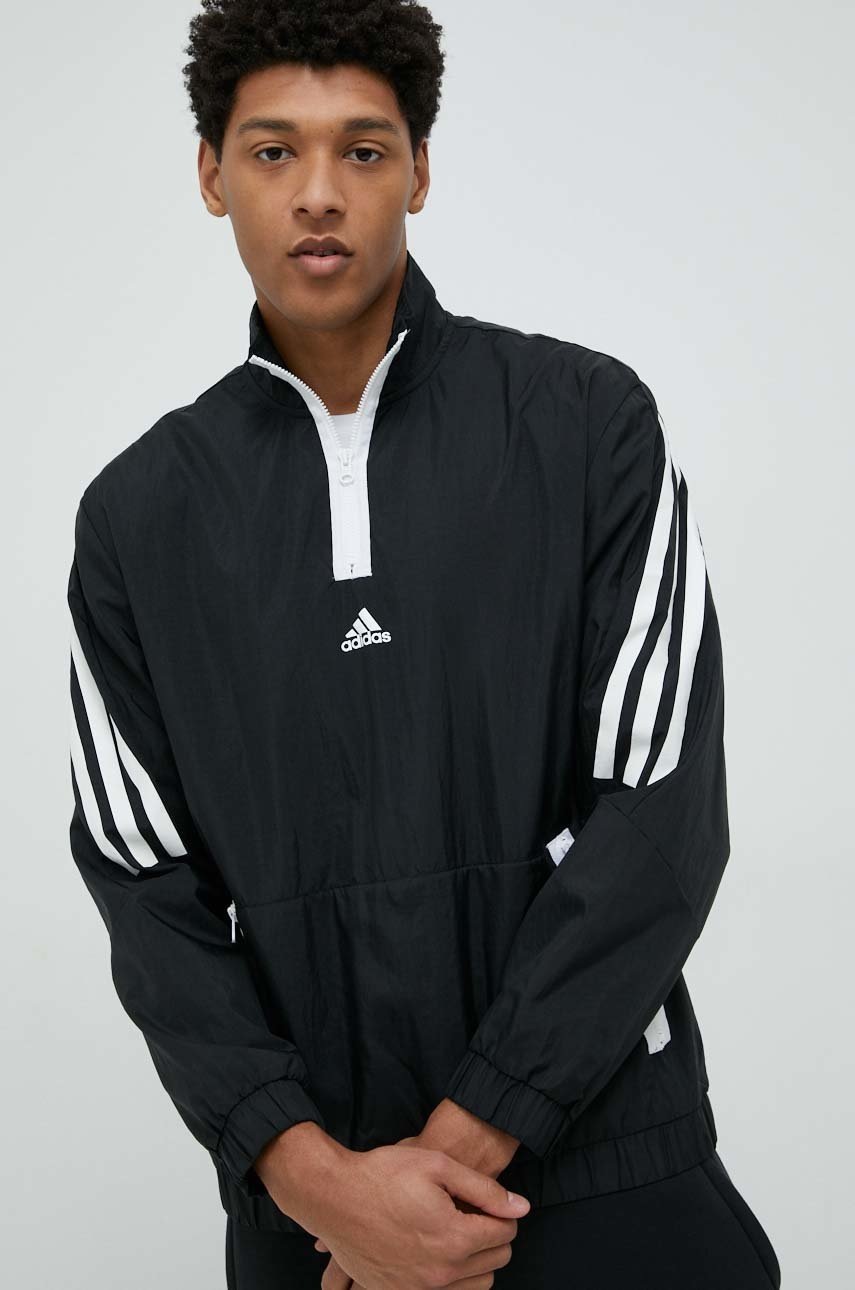 

Яке adidas Performance в черно с преходна изолация с уголемена кройка, Черен