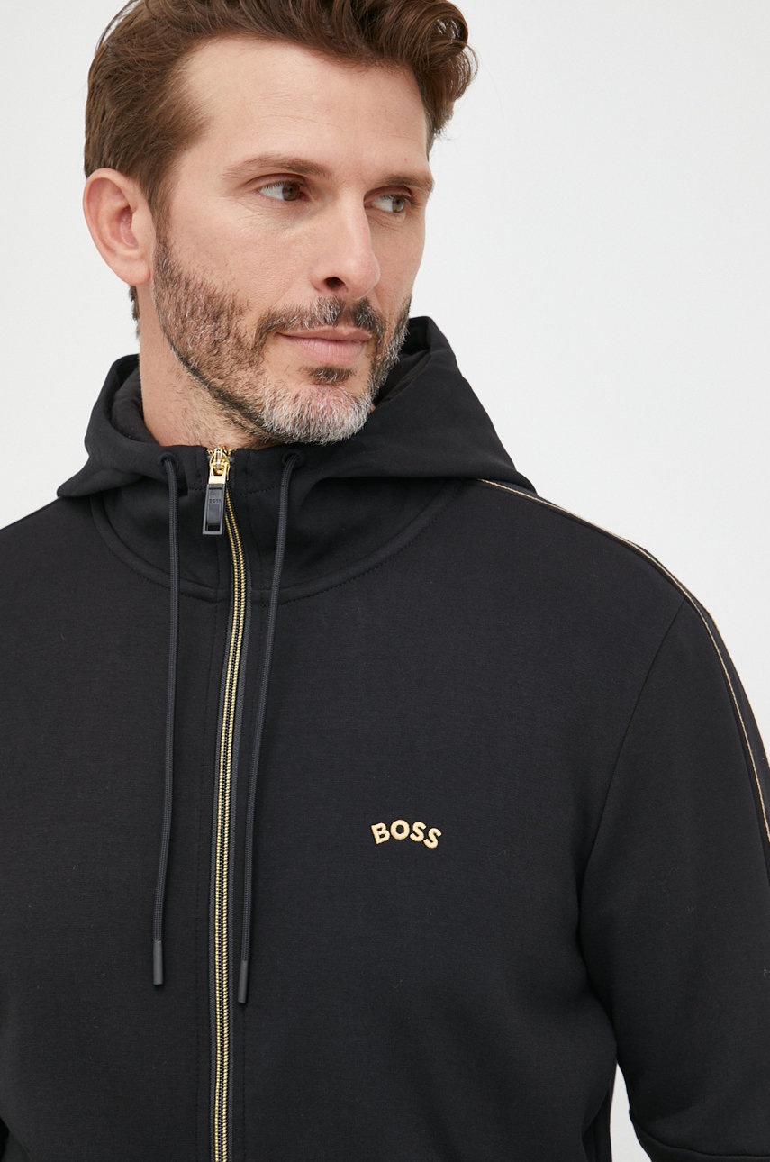 

Суичър BOSS Boss Athleisure в черно с апликация, Черен
