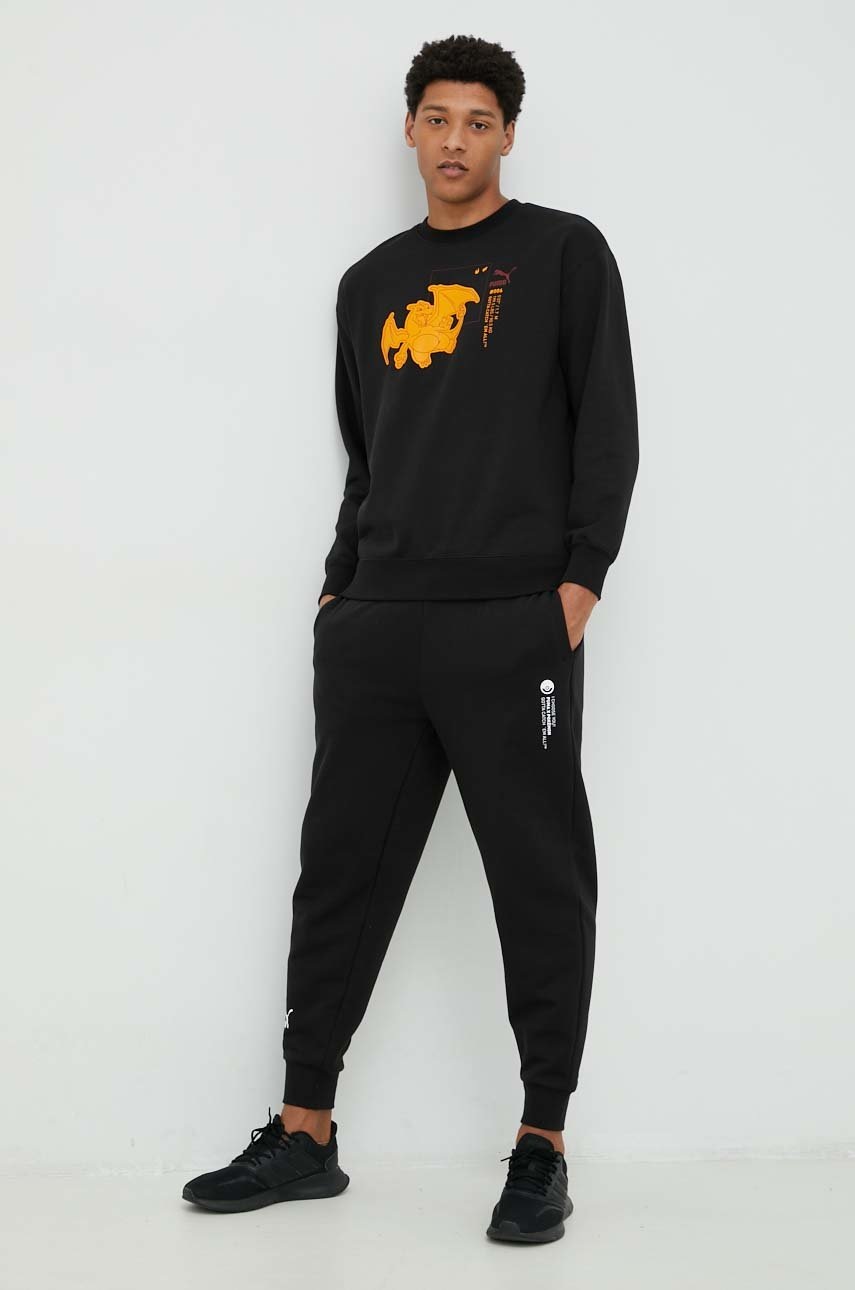 

Кофта Puma X POKEMON мужская цвет чёрный с принтом