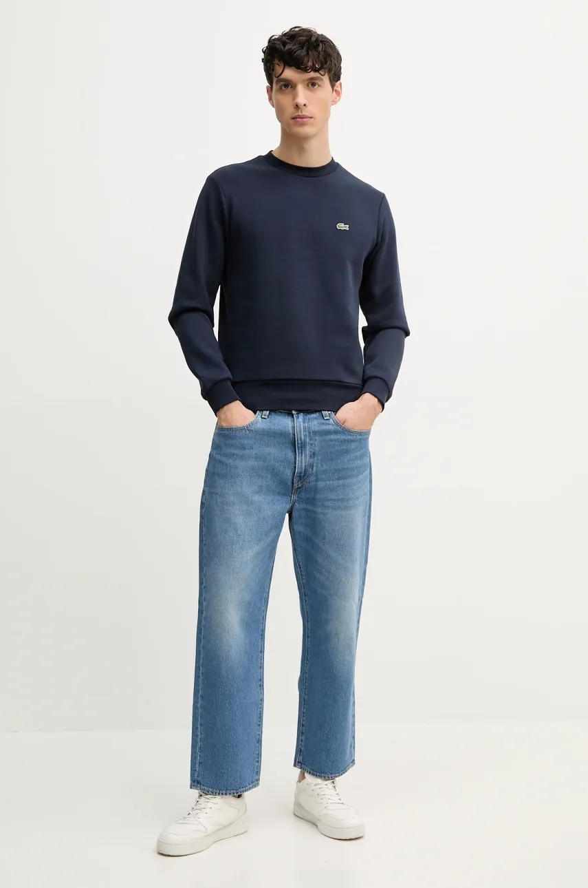 Кофта Lacoste мужская цвет синий однотонная Кофта Lacoste мужская цвет синий однотонная