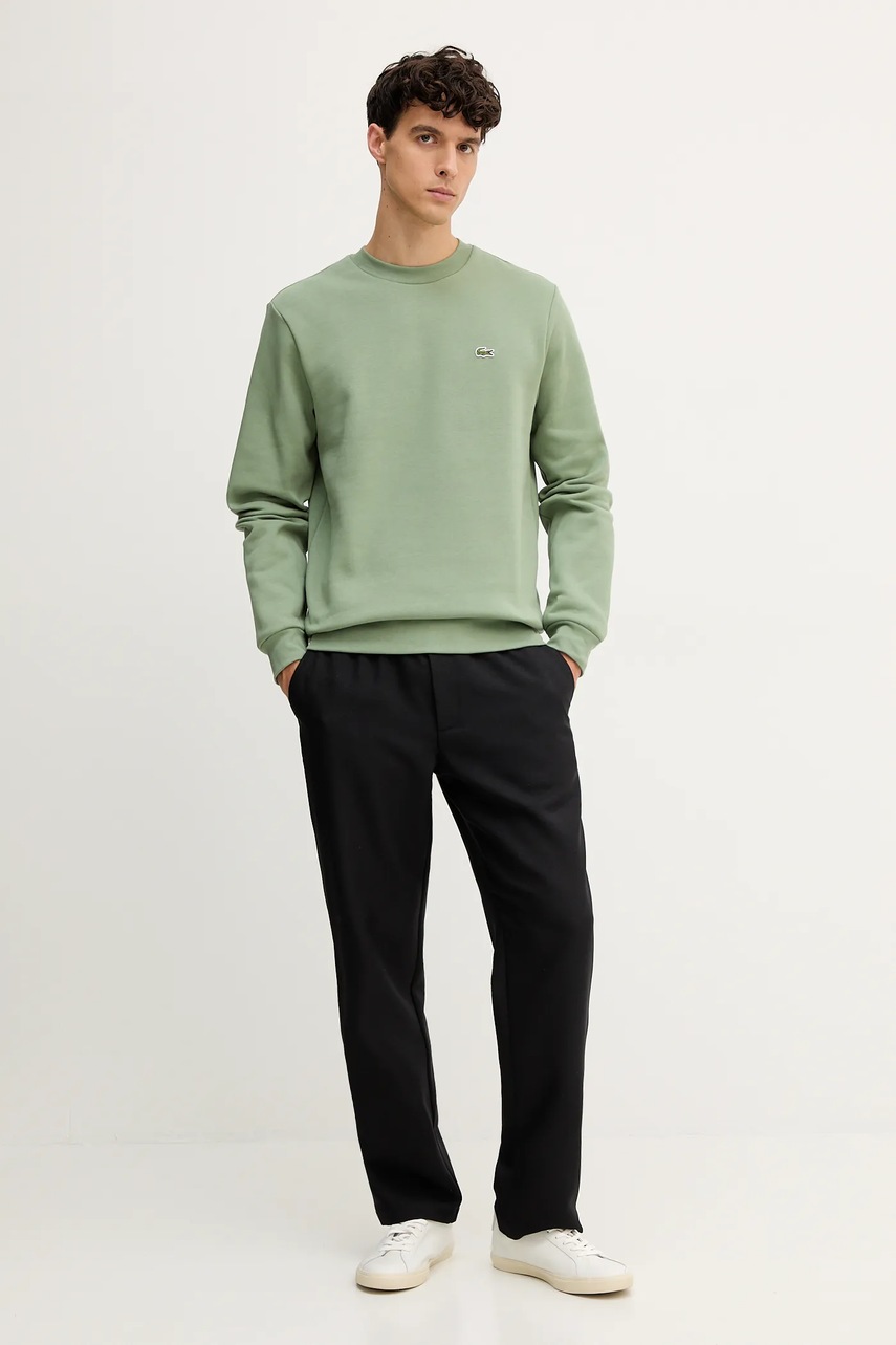 Кофта Lacoste цвет чёрный однотонная