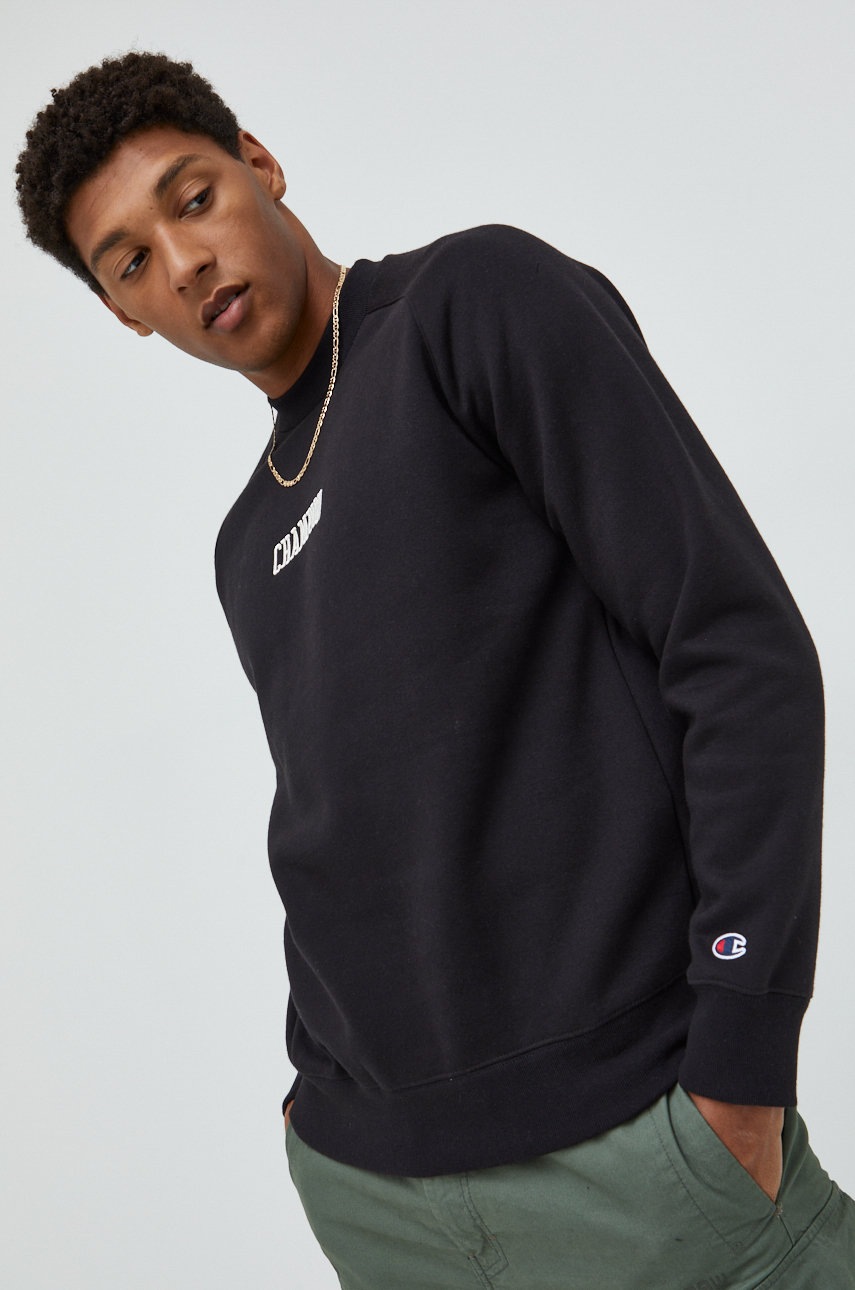

Суичър Champion в черно с апликация, Черен