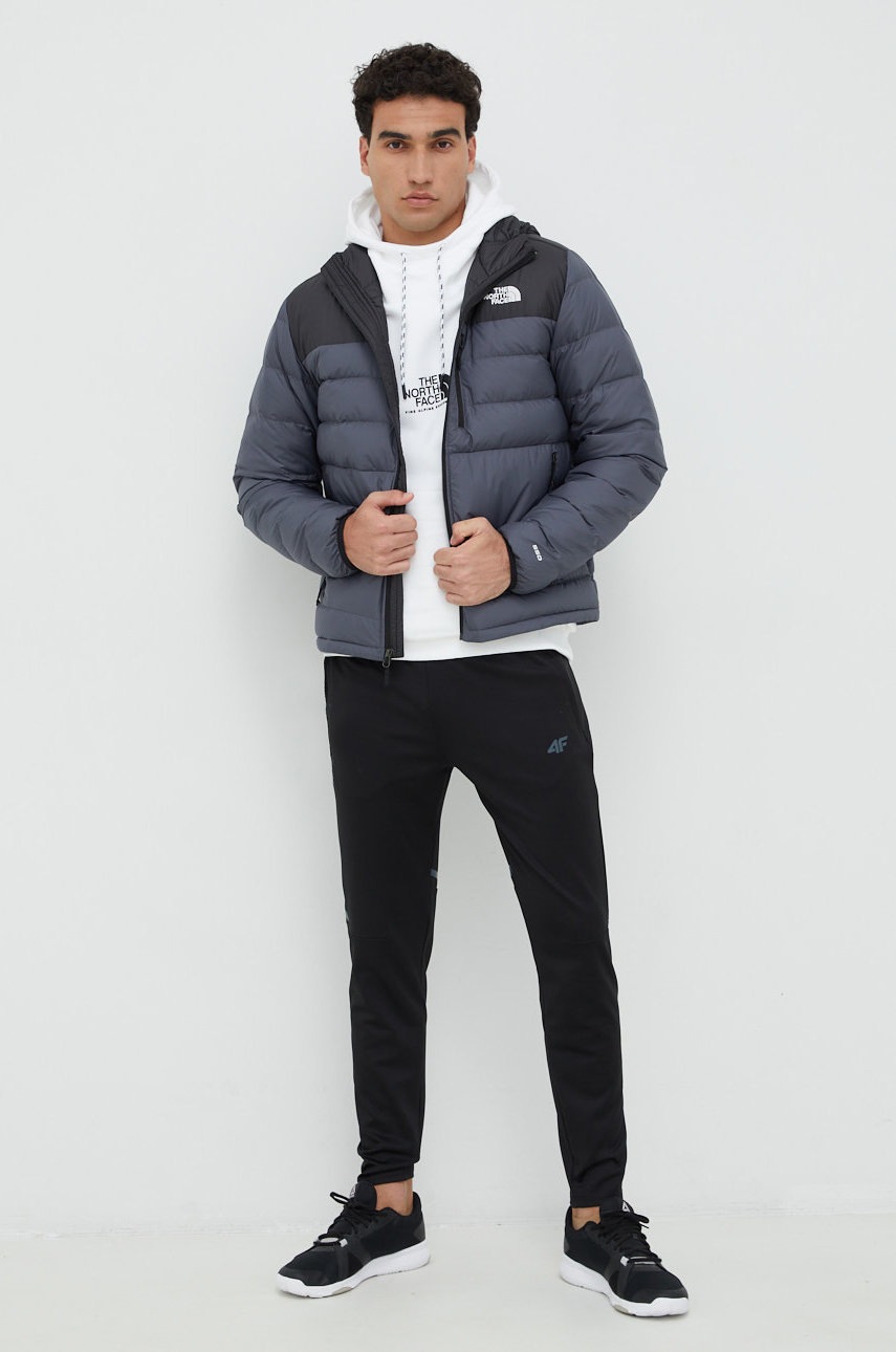 

Хлопковая кофта The North Face мужская цвет белый с принтом