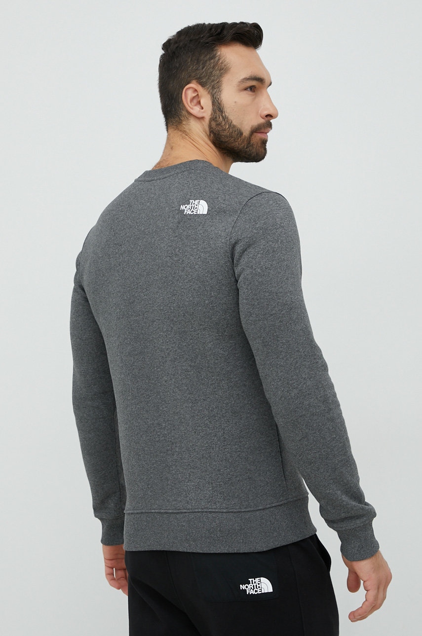

Кофта The North Face чоловіча колір сірий з принтом