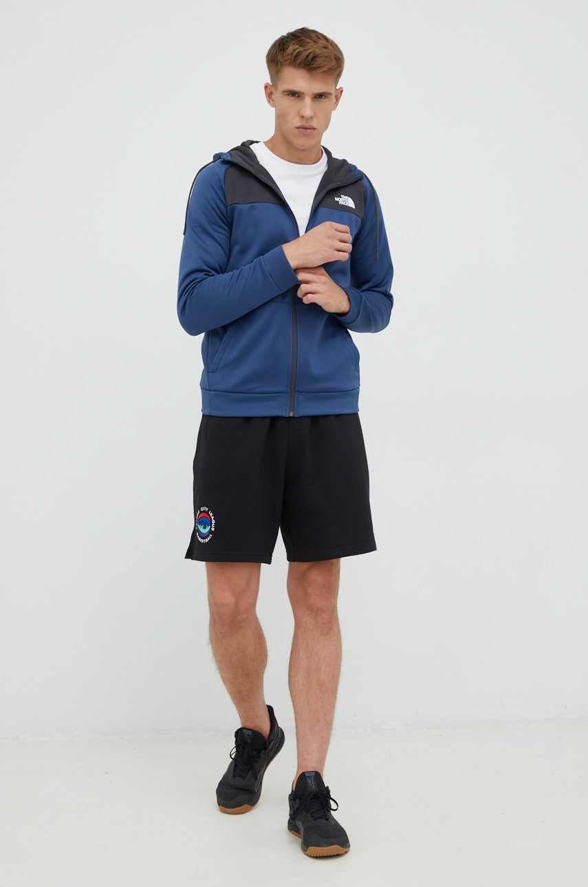 

Кофта The North Face Reaxion чоловіча колір синій візерунок