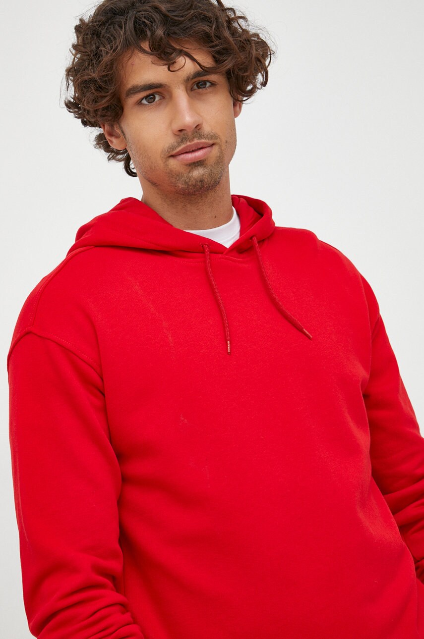 United colors of benetton bluza barbati, culoarea rosu, neted