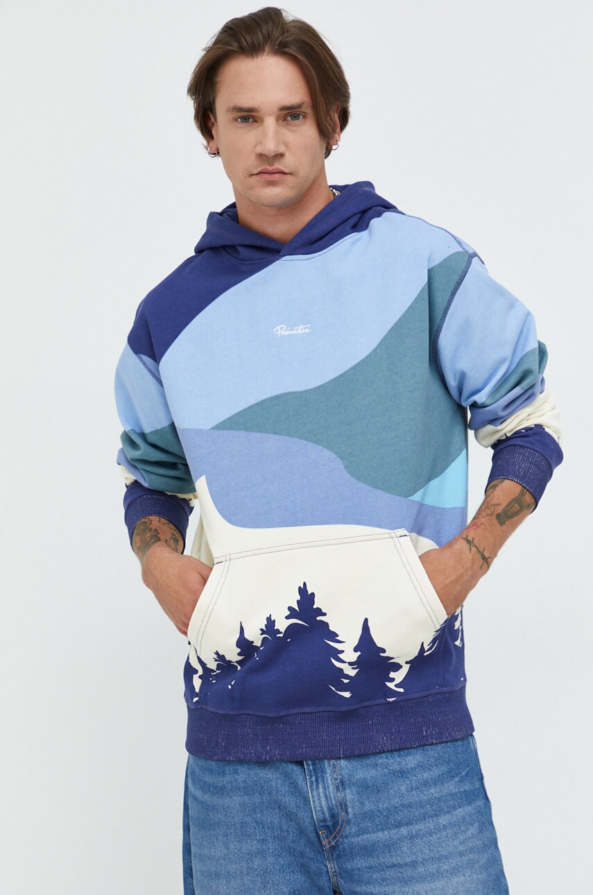 Primitive bluza barbati, cu glugă, modelator