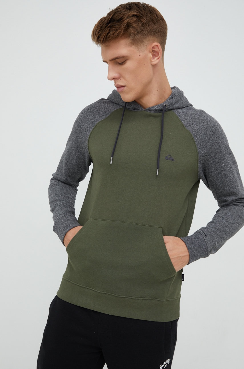 Quiksilver Bluza Barbati, Culoarea Verde, Melanj