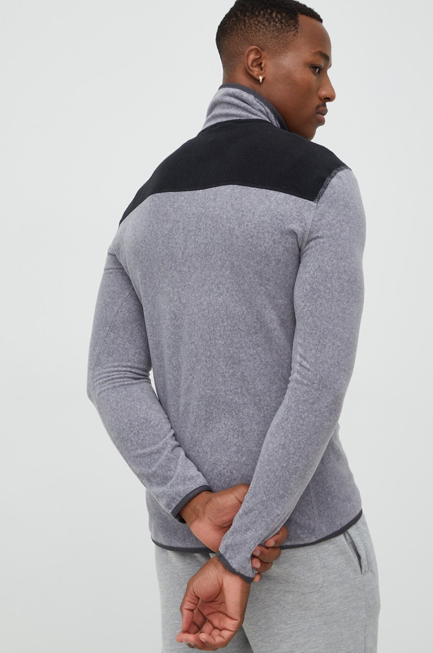 

Кофта Quiksilver мужская цвет серый однотонная