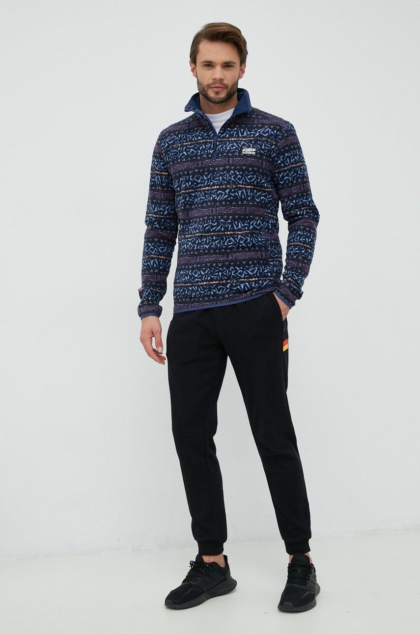 

Кофта Quiksilver чоловіча колір синій однотонна