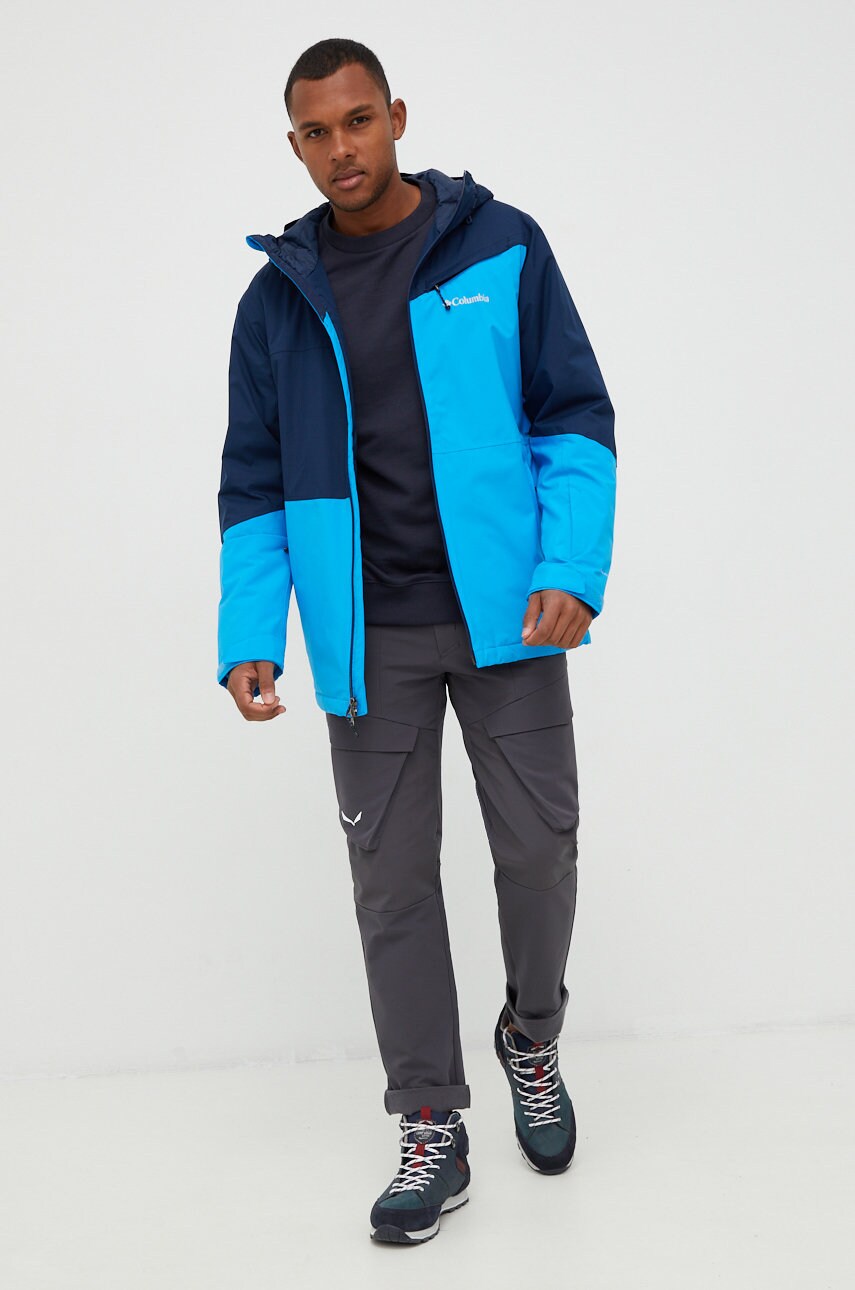 

Кофта Quiksilver чоловіча колір синій однотонна