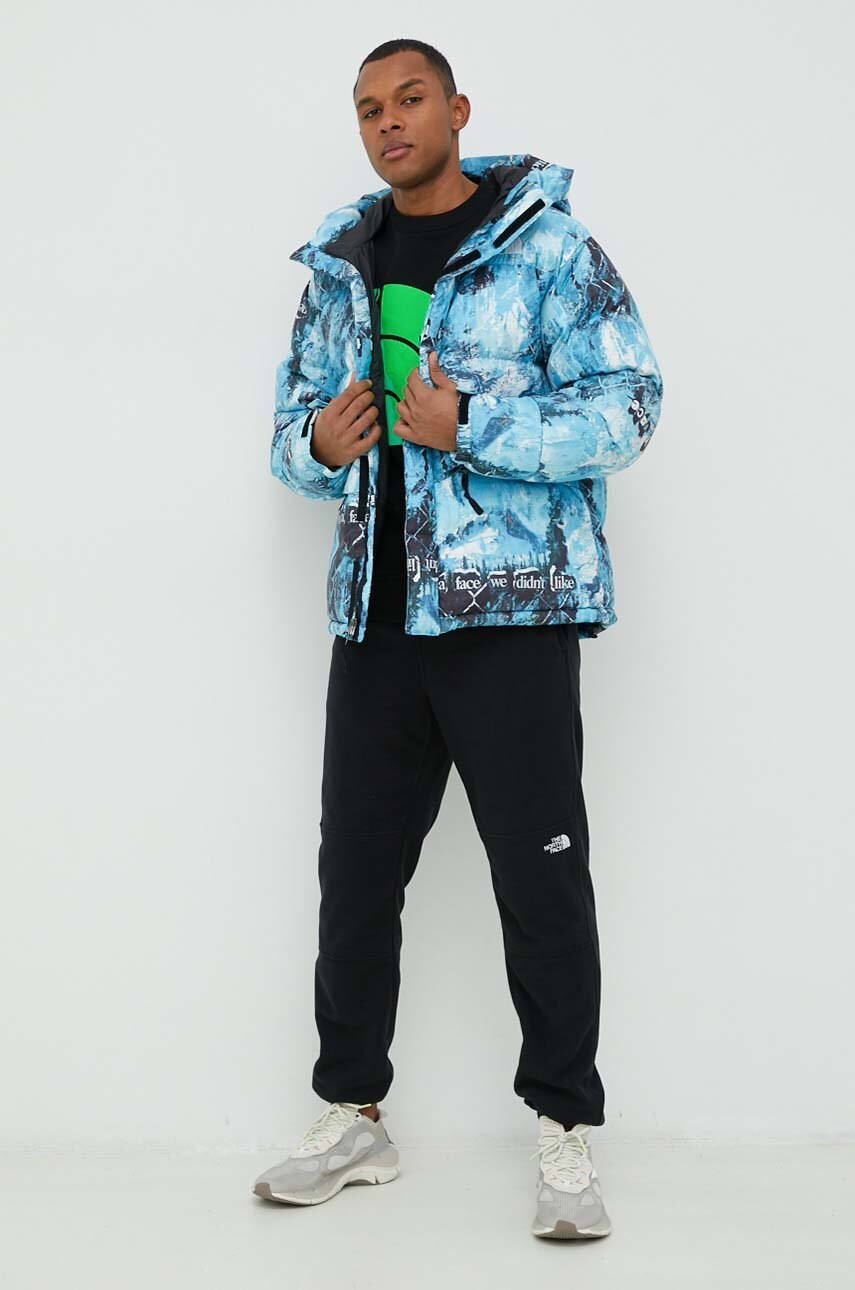 

Хлопковая кофта The North Face мужская цвет чёрный с принтом