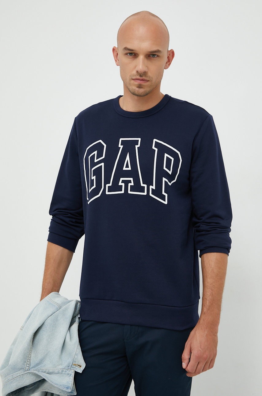 

Суичър GAP в тъмносиньо с изчистен дизайн, Тъмносин