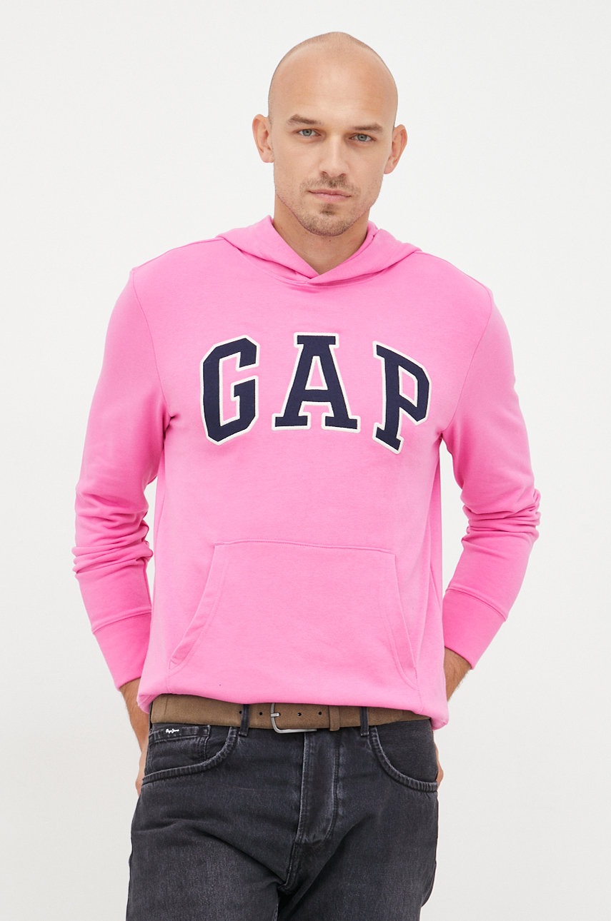 

Суичър GAP в розово с апликация, Розов