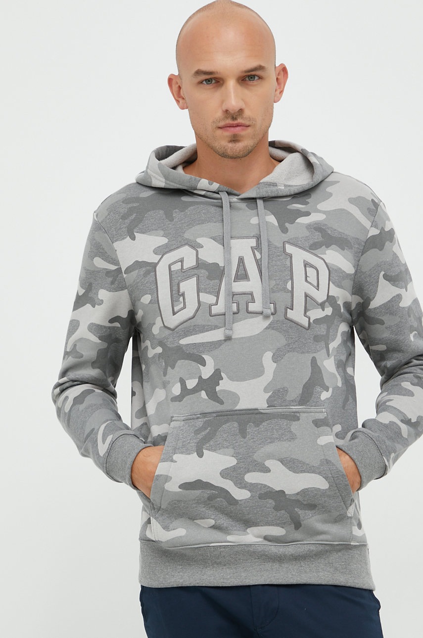 

Суичър GAP в сиво с апликация, Сив