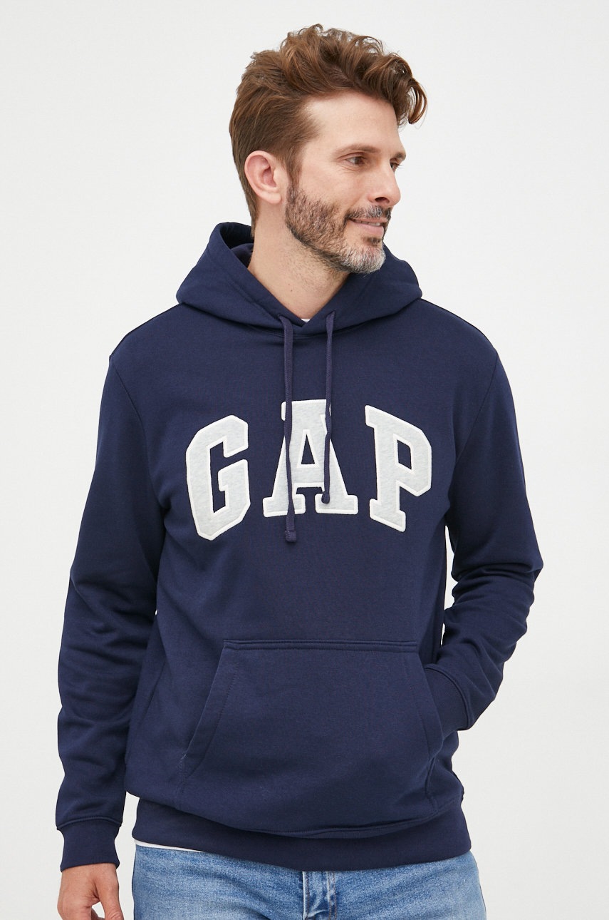 

Суичър GAP в тъмносиньо с апликация, Тъмносин