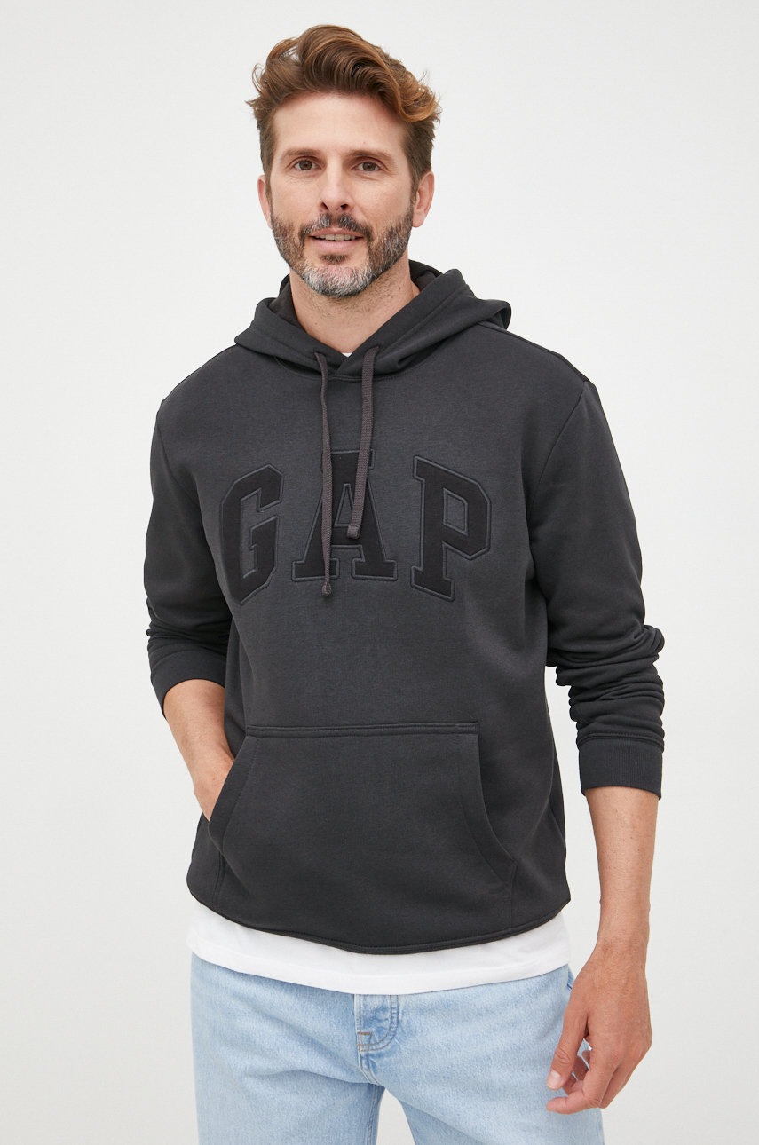 

Суичър GAP в черно с апликация, Черен