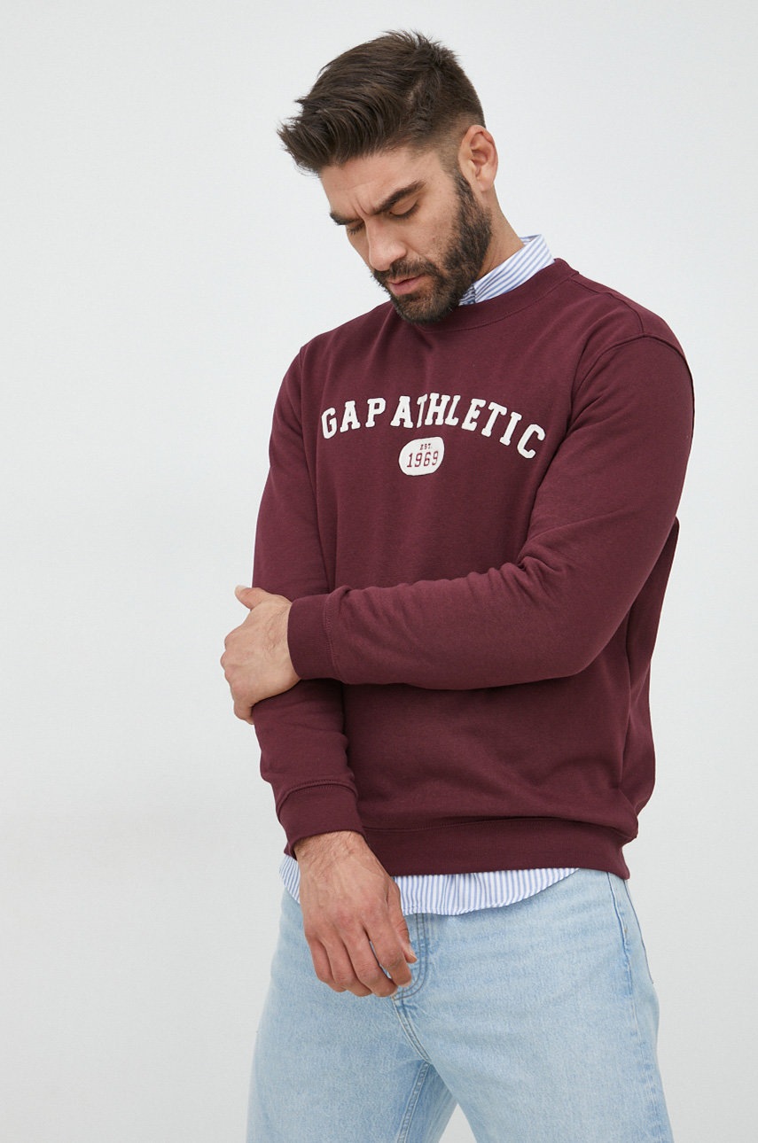 

Суичър GAP в бордо с принт