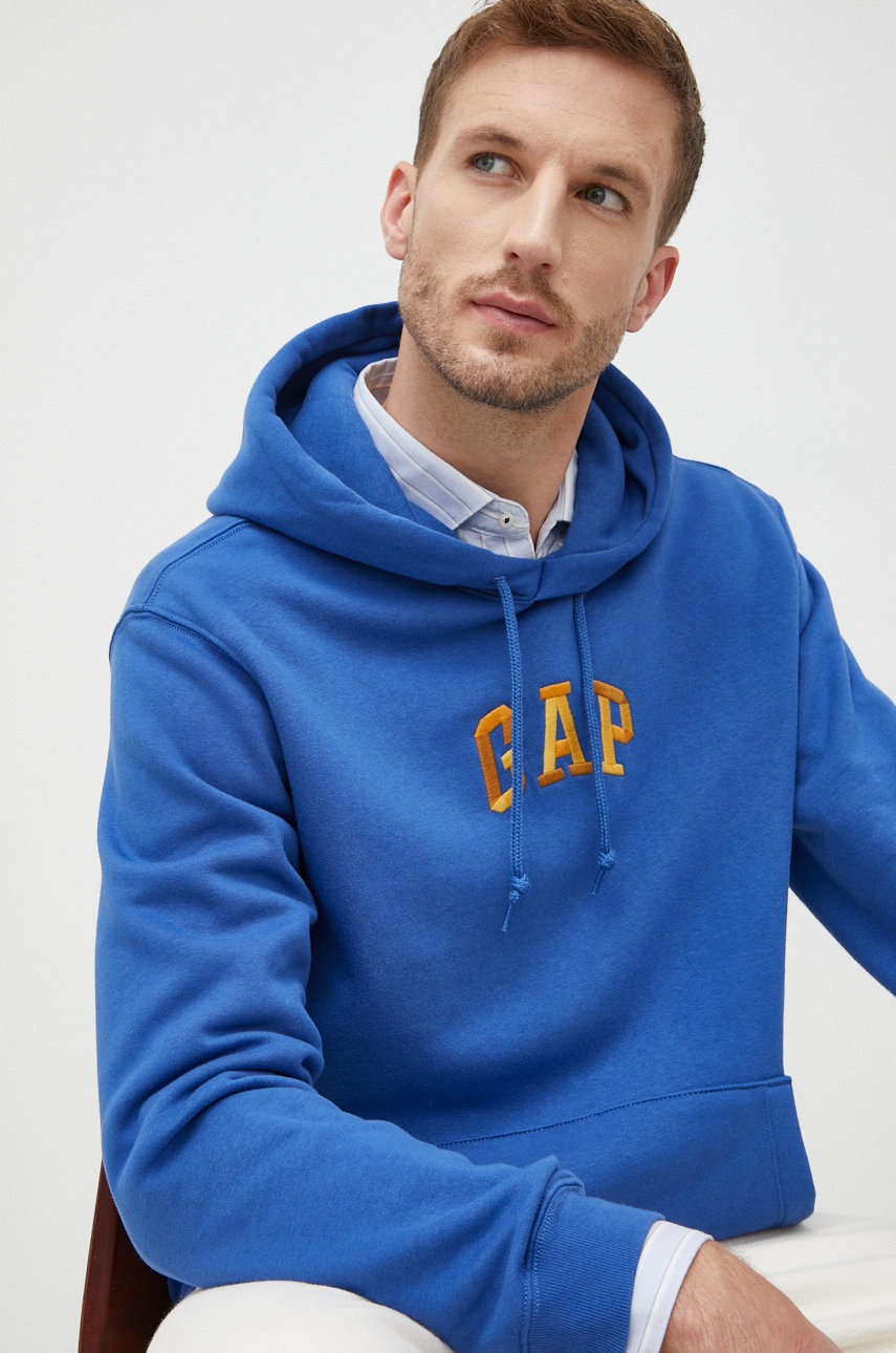

Суичър GAP с качулка с апликация, Син