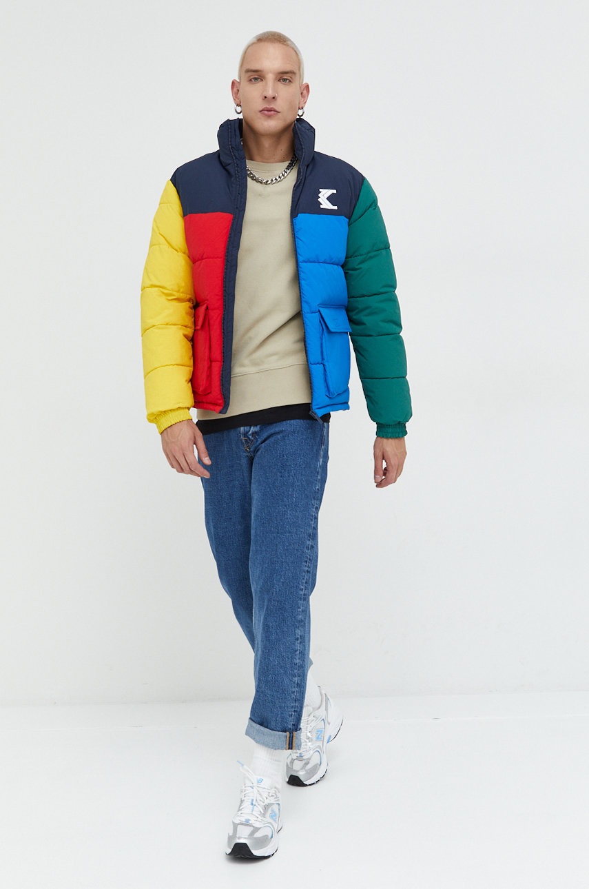 

Хлопковая кофта Superdry мужская цвет бежевый однотонная
