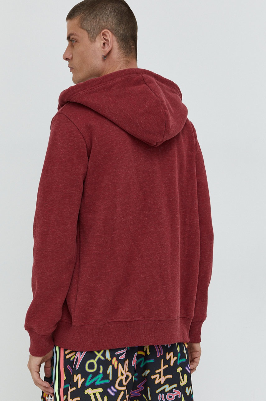 

Кофта Superdry чоловіча колір червоний однотонна
