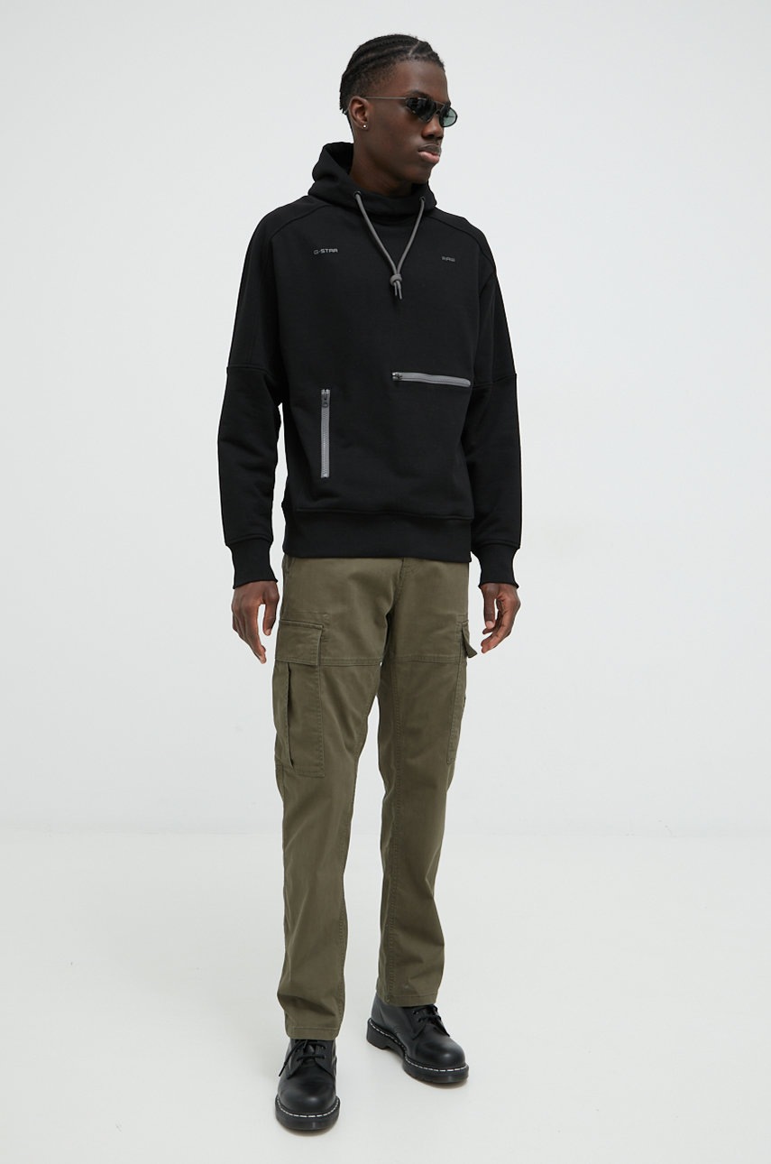 

Кофта G-Star Raw чоловіча колір чорний однотонна