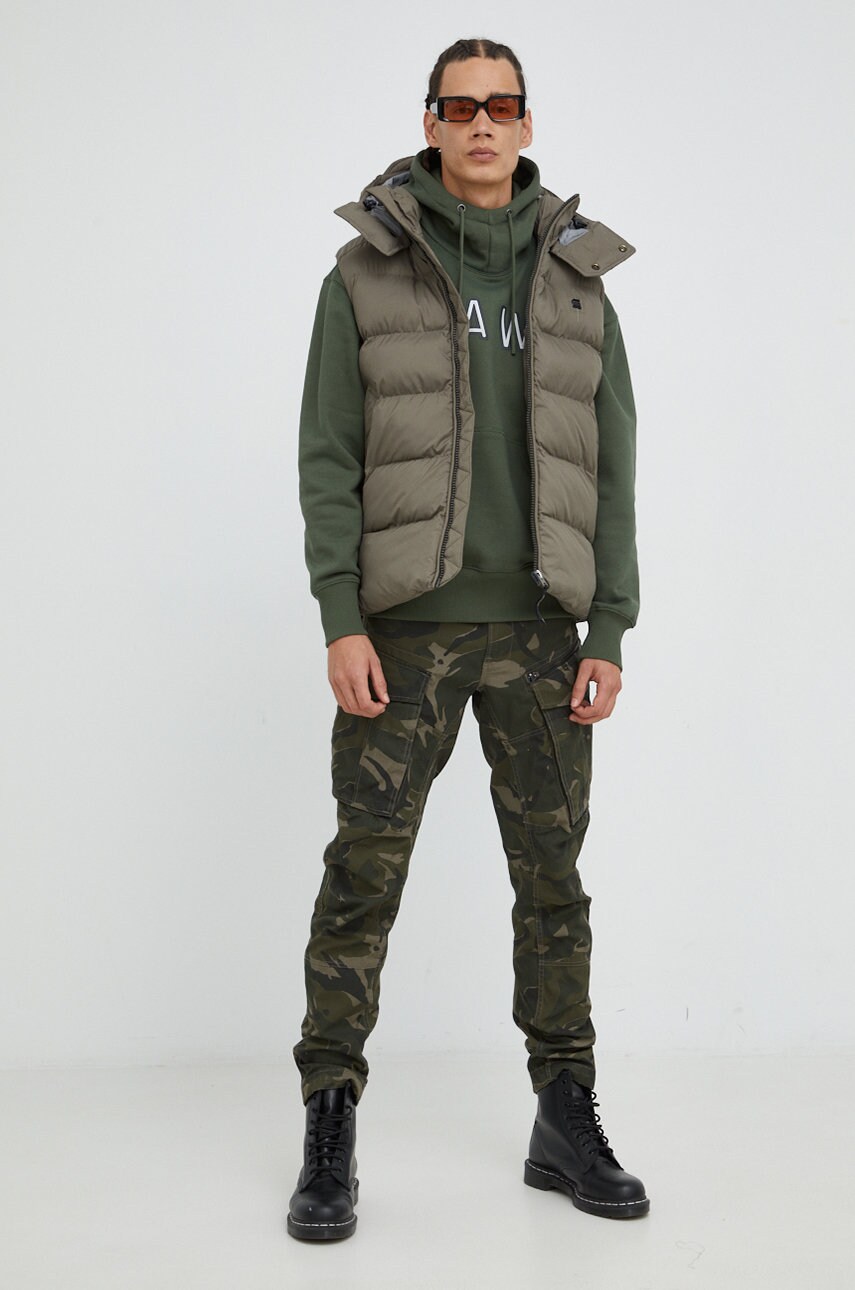 

Кофта G-Star Raw чоловіча колір зелений з принтом