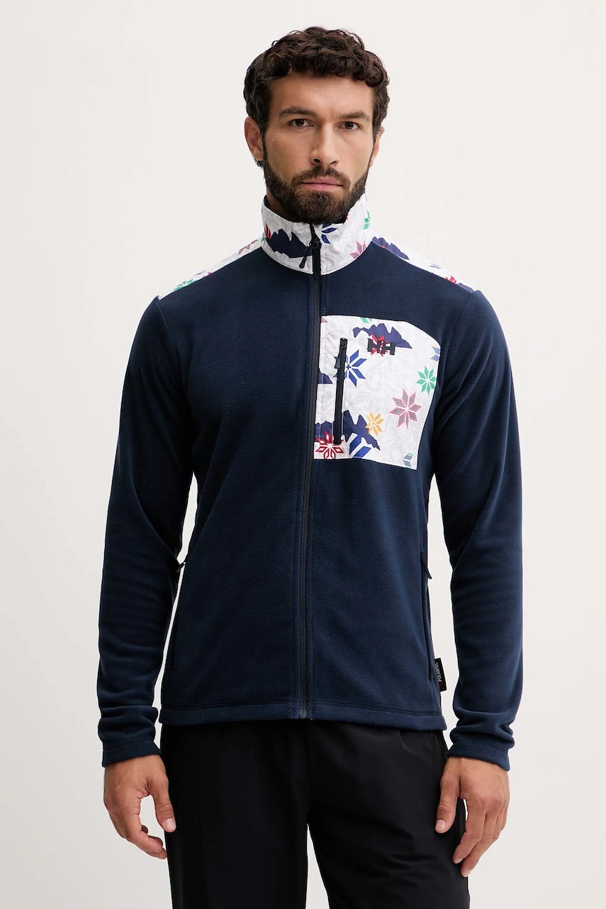 Helly Hansen hanorac Daybreaker culoarea bleumarin, cu imprimeu