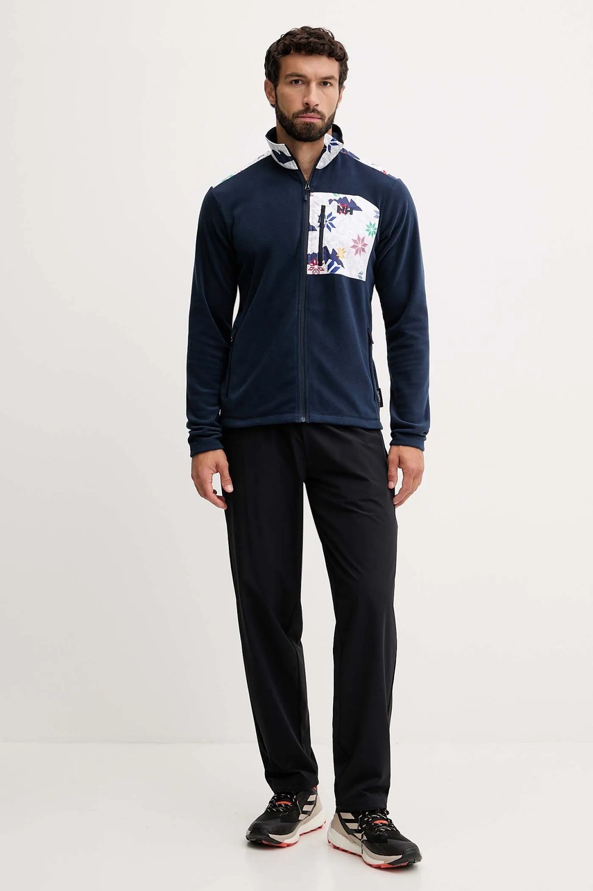 Спортивная кофта Helly Hansen Daybreaker цвет синий с аппликацией