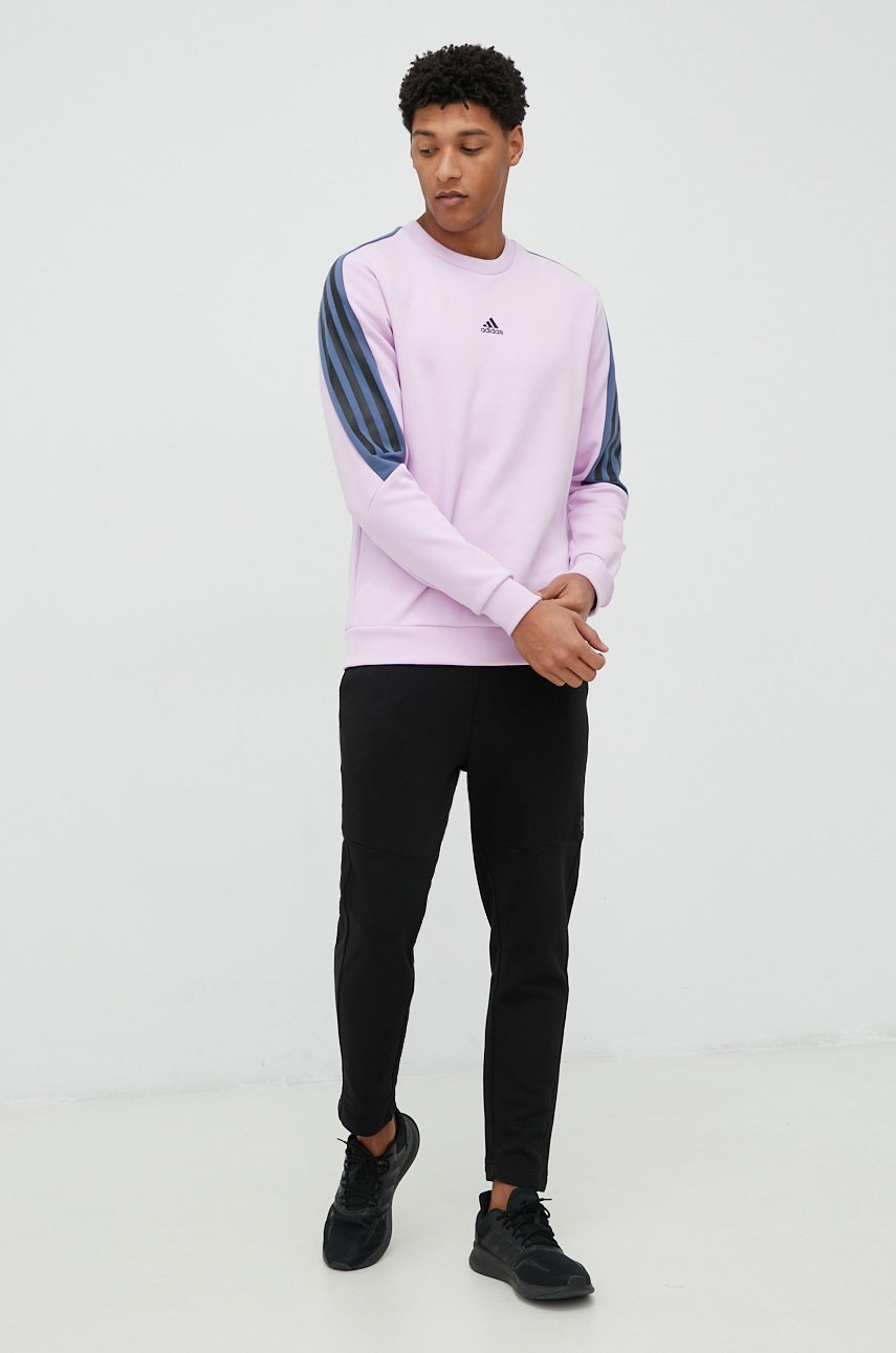 

Кофта adidas Performance мужская цвет фиолетовый узор